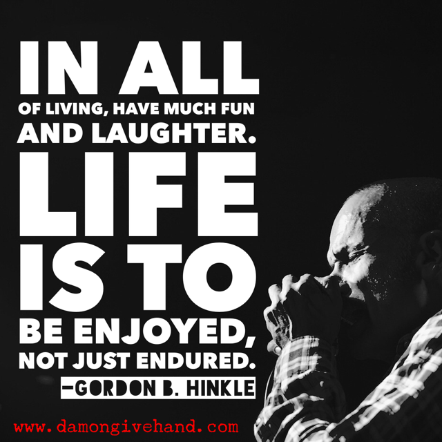 Gordon Hinkle quote -- image designed by damon givehand