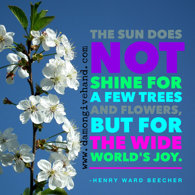 Beecher Quote - Image designed by Damon Givehand